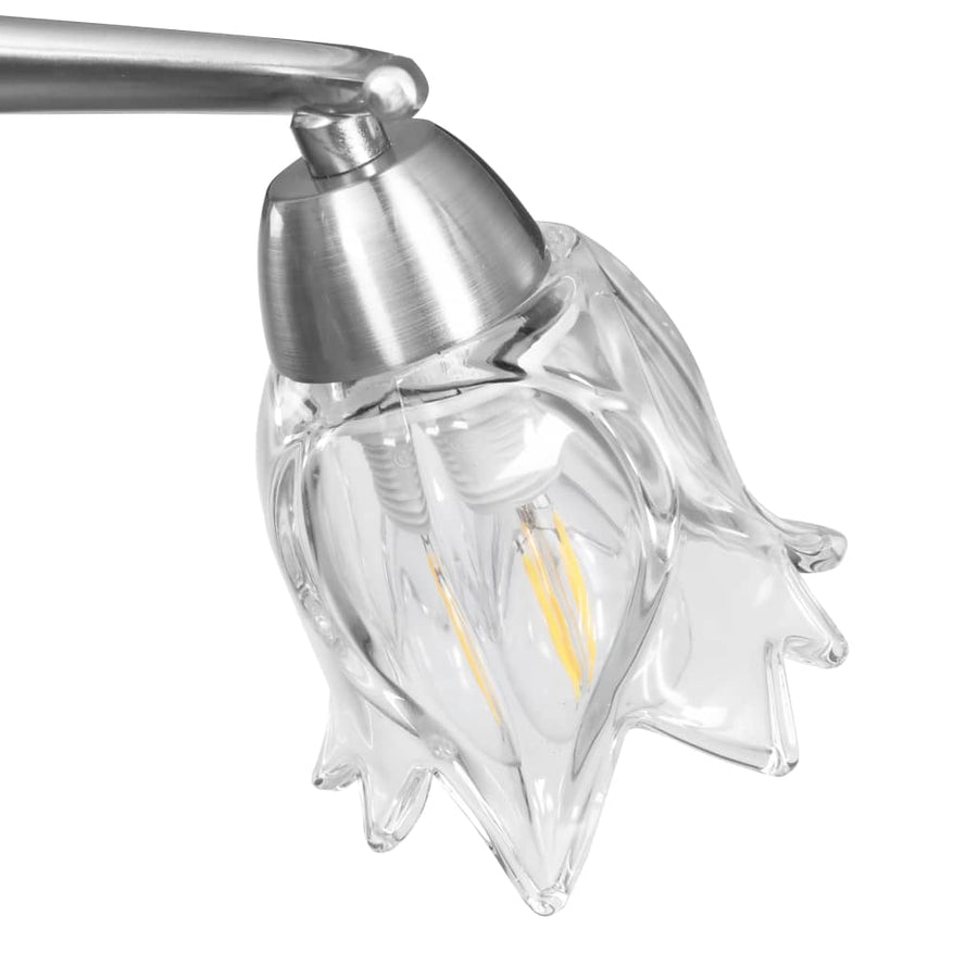 Plafondlamp Met Glazen Vormige Kappen 3Xe14 Transparant 3