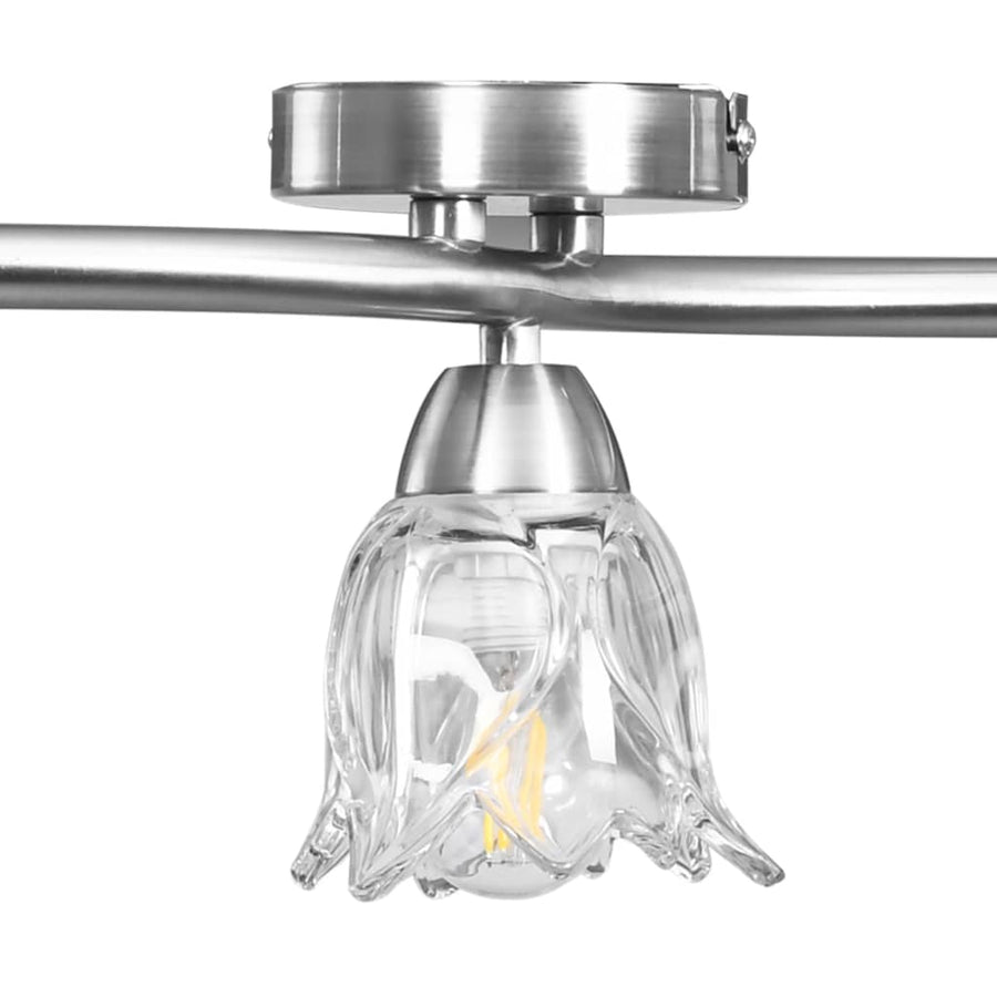 Plafondlamp Met Glazen Vormige Kappen 3Xe14 Transparant 3