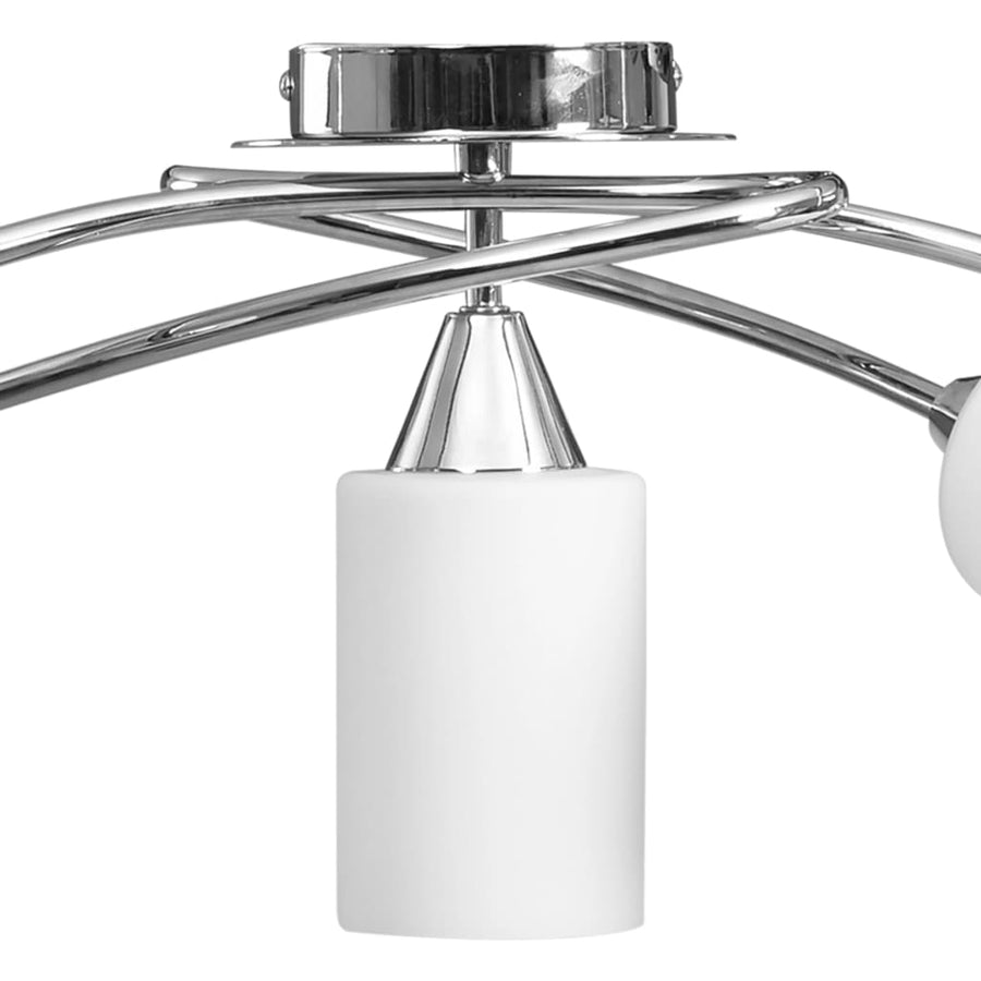 Plafondlamp Met Keramieken Cilindervormige Kappen 5Xe14 Wit