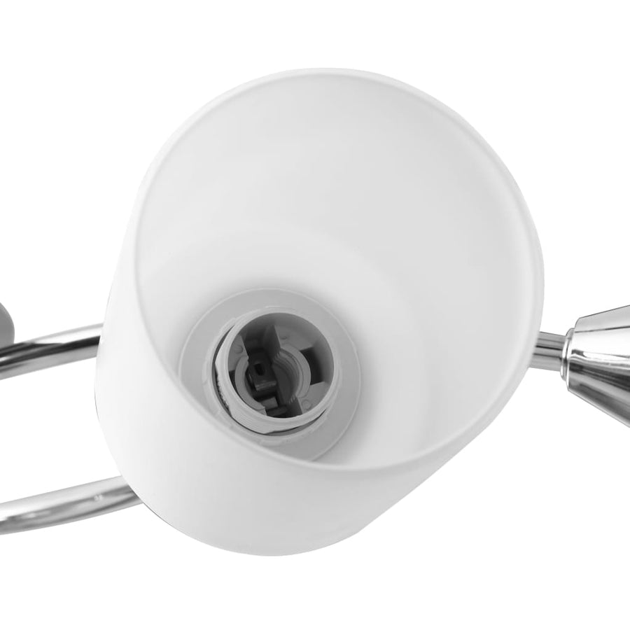 Plafondlamp Met Keramieken Cilindervormige Kappen 5Xe14 Wit