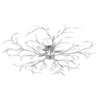 Plafondlamp wit acryl kristal 5xE14