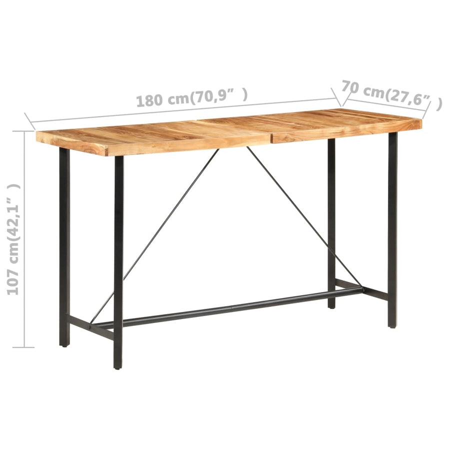 Barset En Massief Gerecycled Hout Massief acaciahout