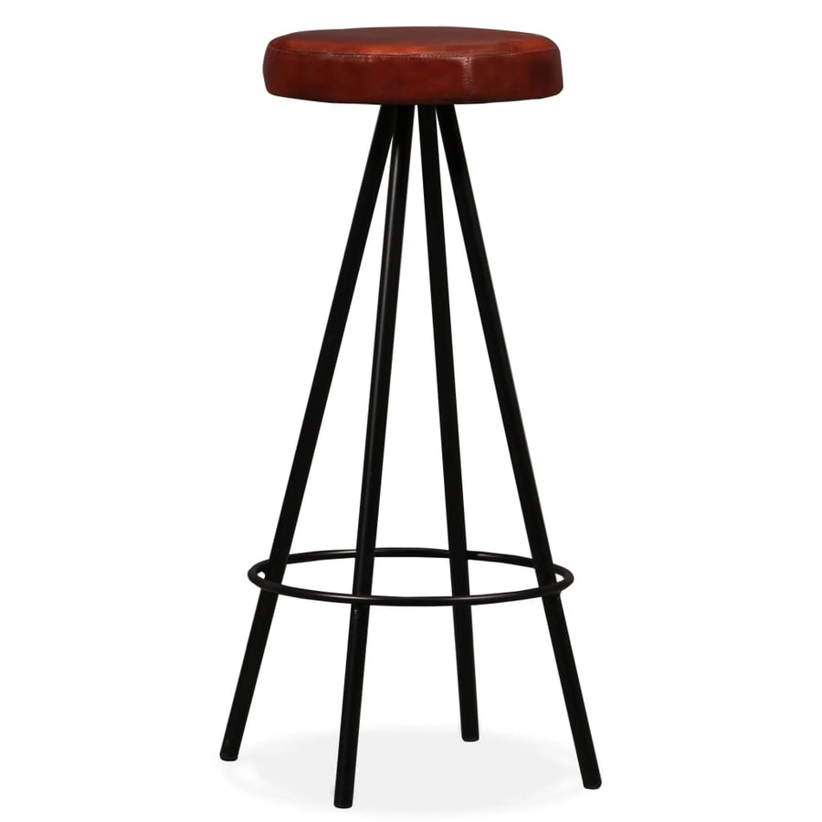 -Delige Barset En Echt Leer massief gerecycled hout