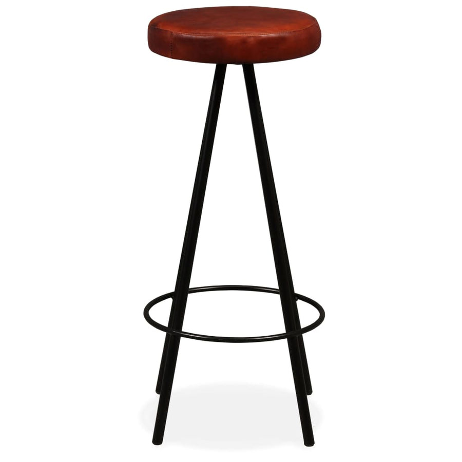 -Delige Barset En Echt Leer massief gerecycled hout