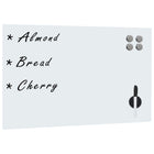 Magnetic board wall mounting 50x30 cm glass