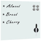 Magnetic board for wall 50x50 cm glass