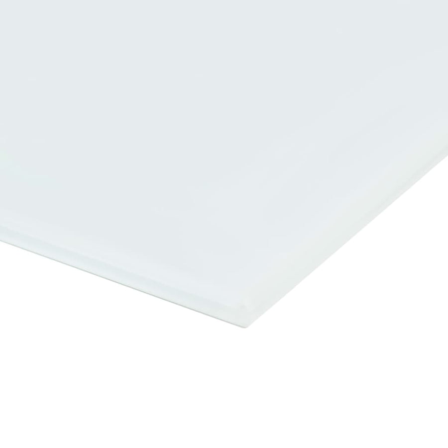 Magneetbord Voor Aan De Wand Glas 50 x 50 cm Wit met accessoires