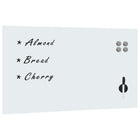 Magnetic board wall mount 120x60 cm glass