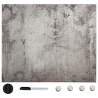 Magneetbord glas 40x40 cm grijs wandmontage