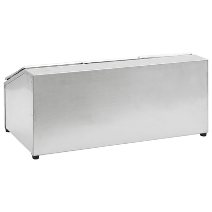 Gastronormbakkenhouder Met 3 Gn 1/6 Bakken Roestvrij Staal 22.5 x 49.7 x 21.5 cm
