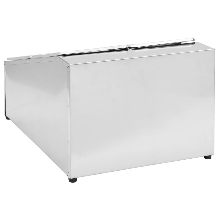 Gastronormbakkenhouder Met 4 Gn 1/6 Bakken Roestvrij Staal 40 x 34 x 25 cm