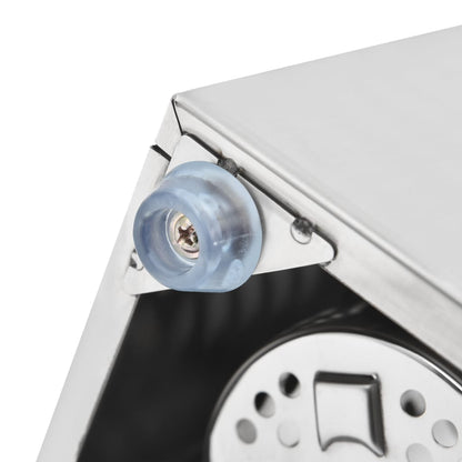 Bestekhouder 4 Vakken Rechthoekig Roestvrij Staal 50.5 x 15 x 18 cm