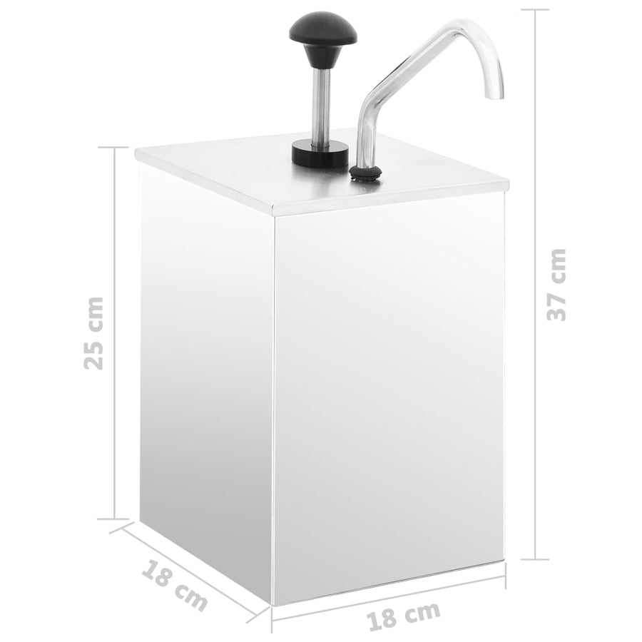 Sausdispenser 3,5 L Roestvrij Staal 1 x 3.5 l