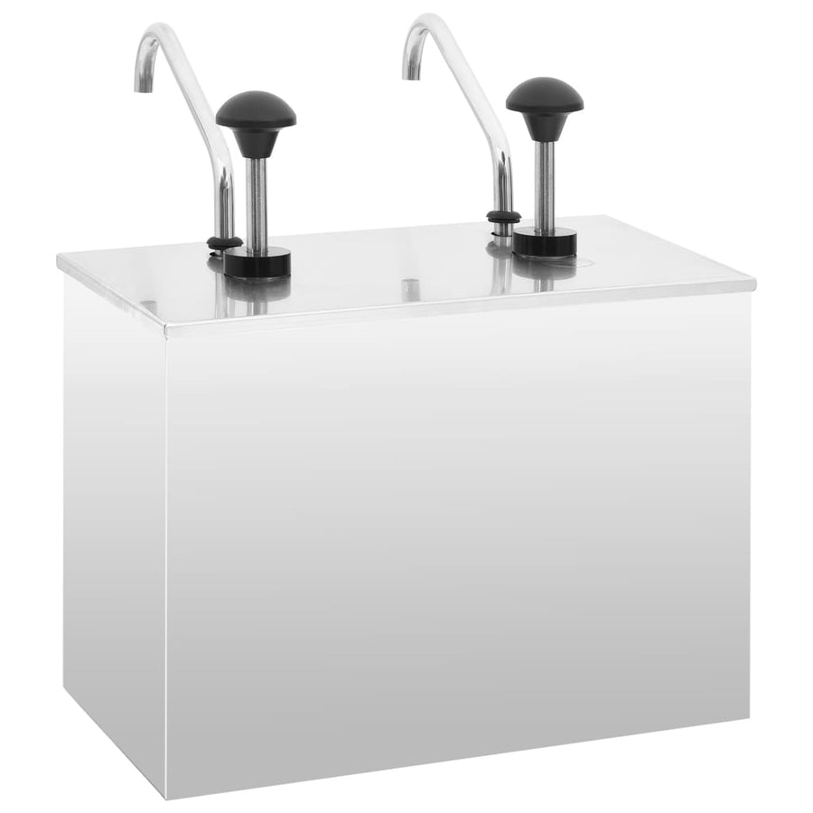 Sausdispenser 2X3,5 L Roestvrij Staal 2 x 3.5 l