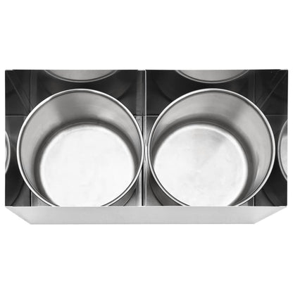 Sausdispenser 2X3,5 L Roestvrij Staal 2 x 3.5 l