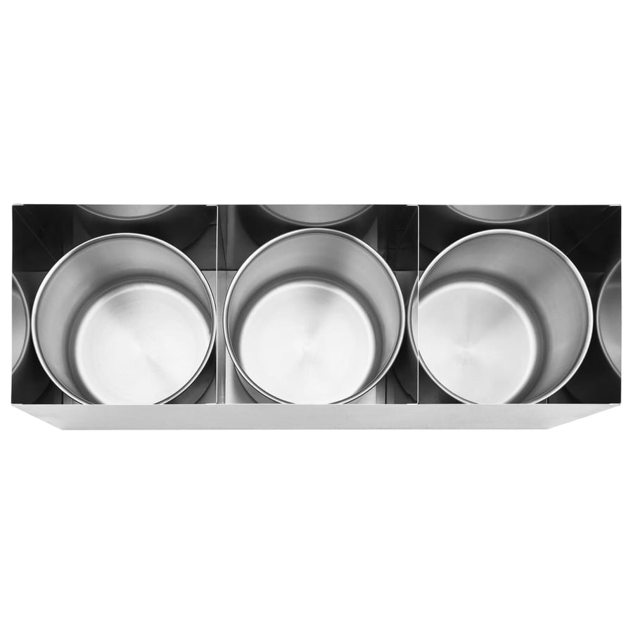 Sausdispenser 3X3,5 L Roestvrij Staal 3 x 3.5 l