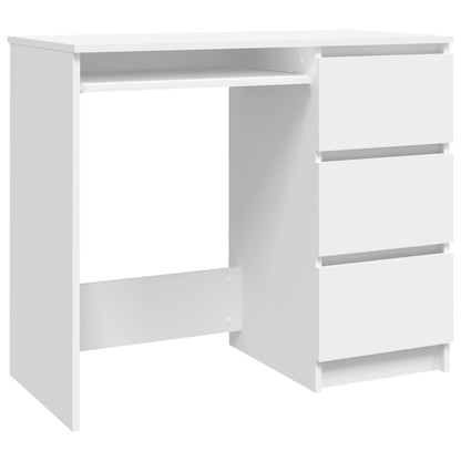 Bureau 90X45X76 Cm Spaanplaat Wit