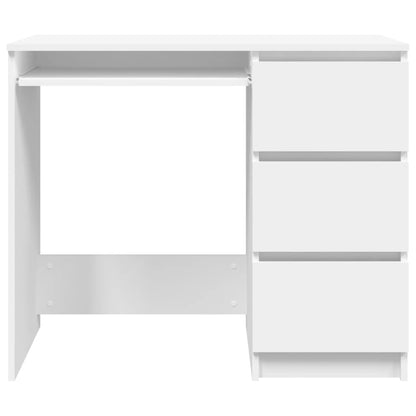 Bureau 90X45X76 Cm Spaanplaat Wit