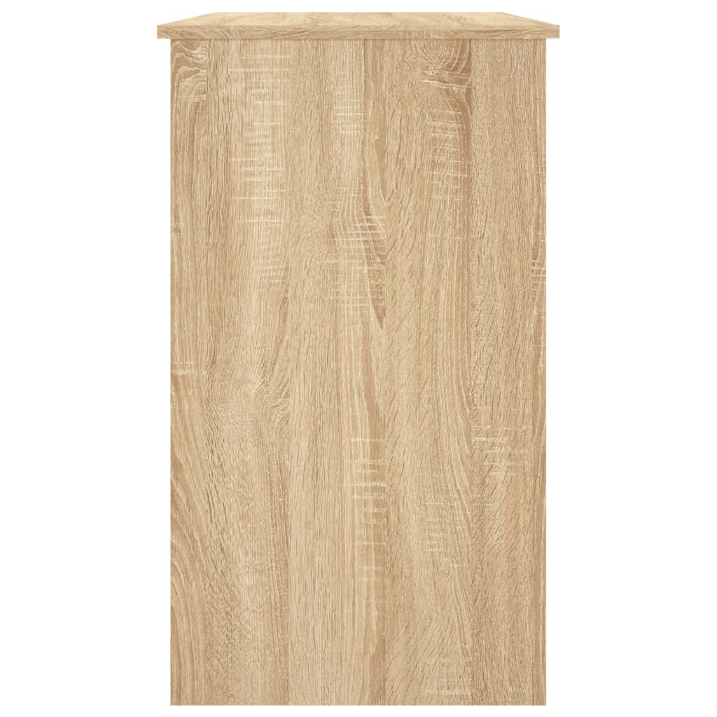 Bureau 90X45X76 Cm Spaanplaat Kleurig Sonoma eiken
