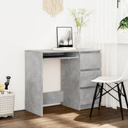 Bureau 90x45x76 cm spaanplaat betongrijs