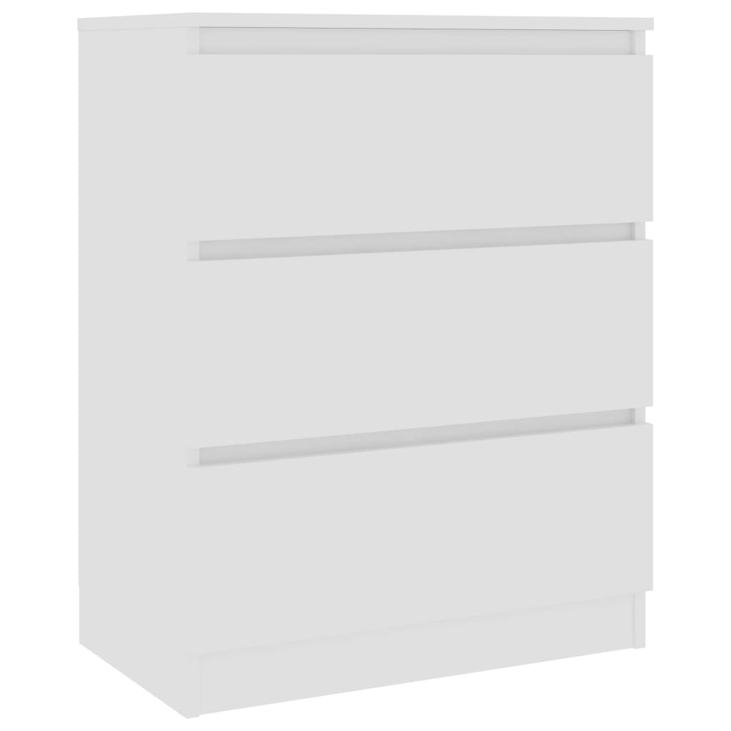 Dressoir 60X35X76 Cm Bewerkt Hout Wit
