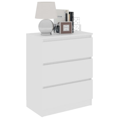 Dressoir 60X35X76 Cm Bewerkt Hout Wit