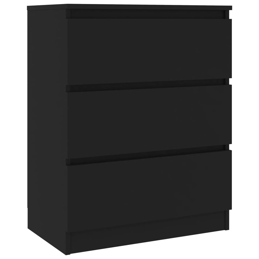 Dressoir 60X35X76 Cm Bewerkt Hout Zwart