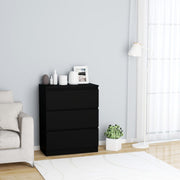 Sideboard 60x35x76 cm treated wood black