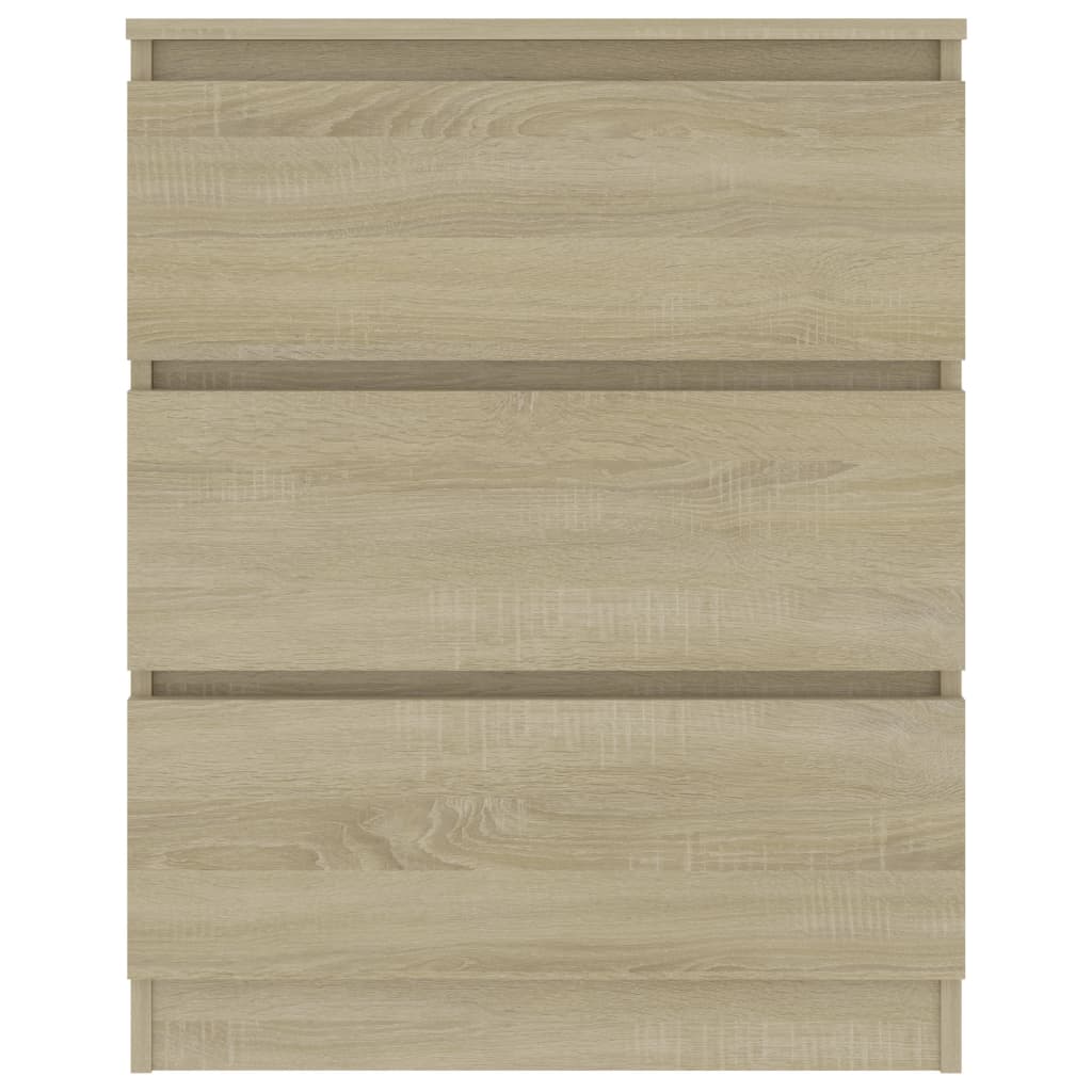 Dressoir 60X35X76 Cm Bewerkt Hout Kleurig Sonoma eiken