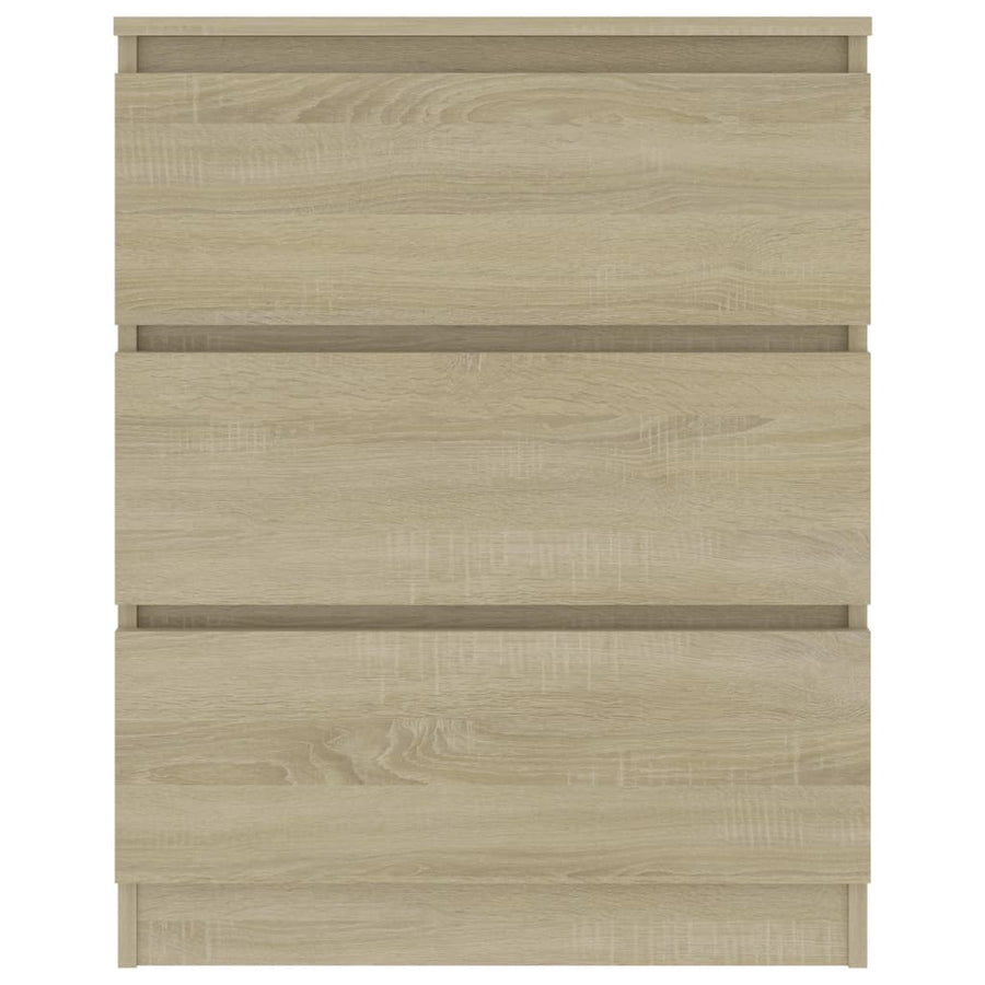 Dressoir 60X35X76 Cm Bewerkt Hout Kleurig Sonoma eiken