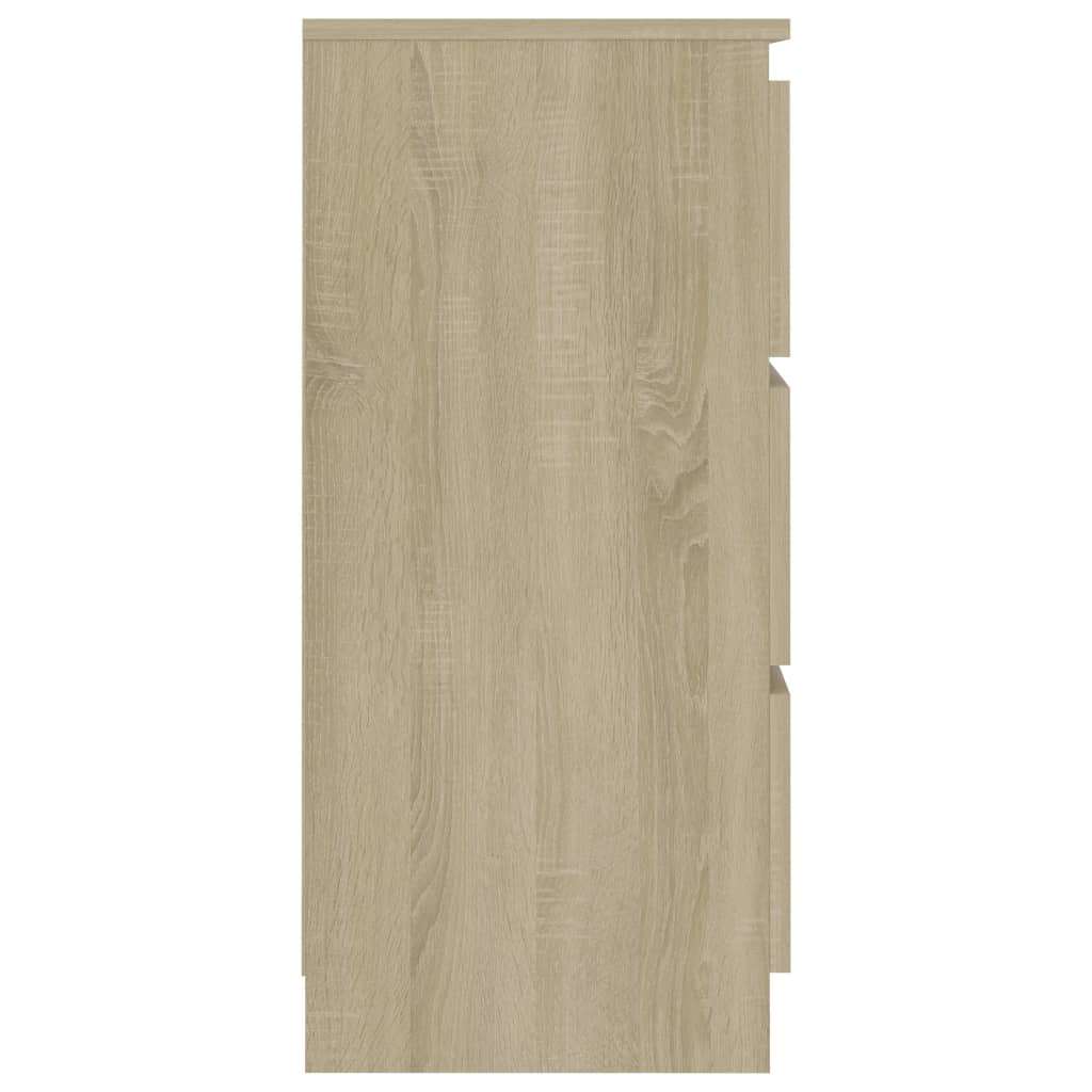Dressoir 60X35X76 Cm Bewerkt Hout Kleurig Sonoma eiken