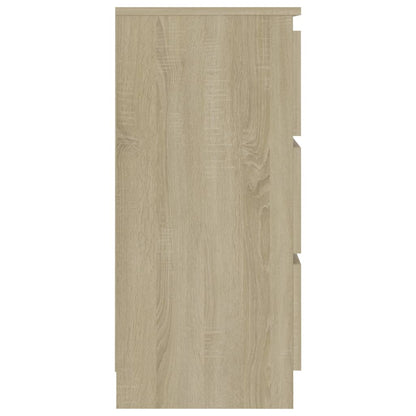 Dressoir 60X35X76 Cm Bewerkt Hout Kleurig Sonoma eiken