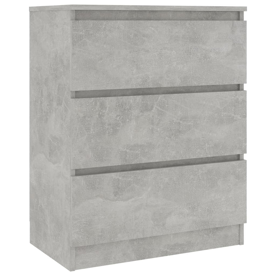 Dressoir 60X35X76 Cm Bewerkt Hout Betongrijs
