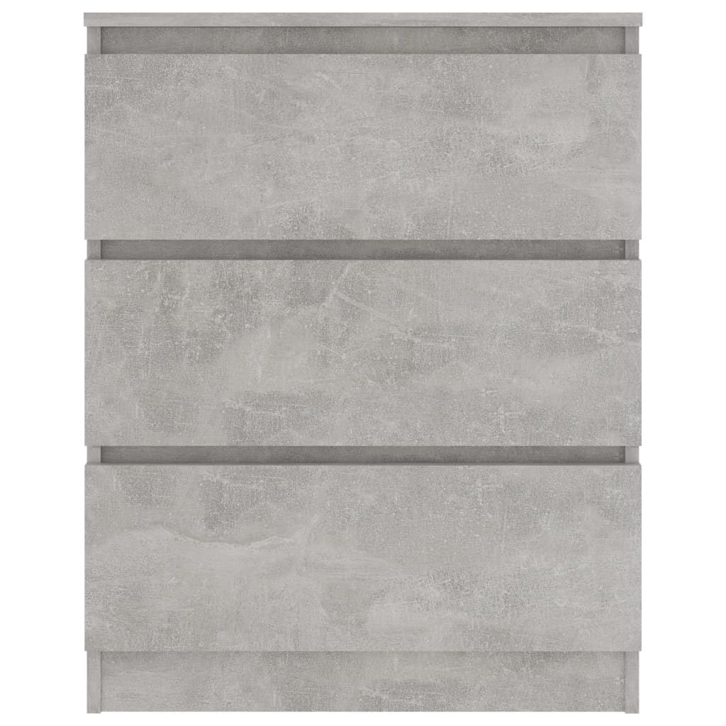 Dressoir 60X35X76 Cm Bewerkt Hout Betongrijs