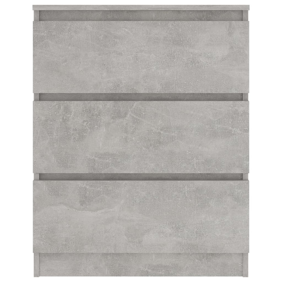 Dressoir 60X35X76 Cm Bewerkt Hout Betongrijs