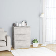 Sideboard 60x35x76 cm engineered wood concrete grey