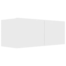 Tv-meubel 80x30x30 cm bewerkt hout wit 80 x 30 x 30 cm Wit