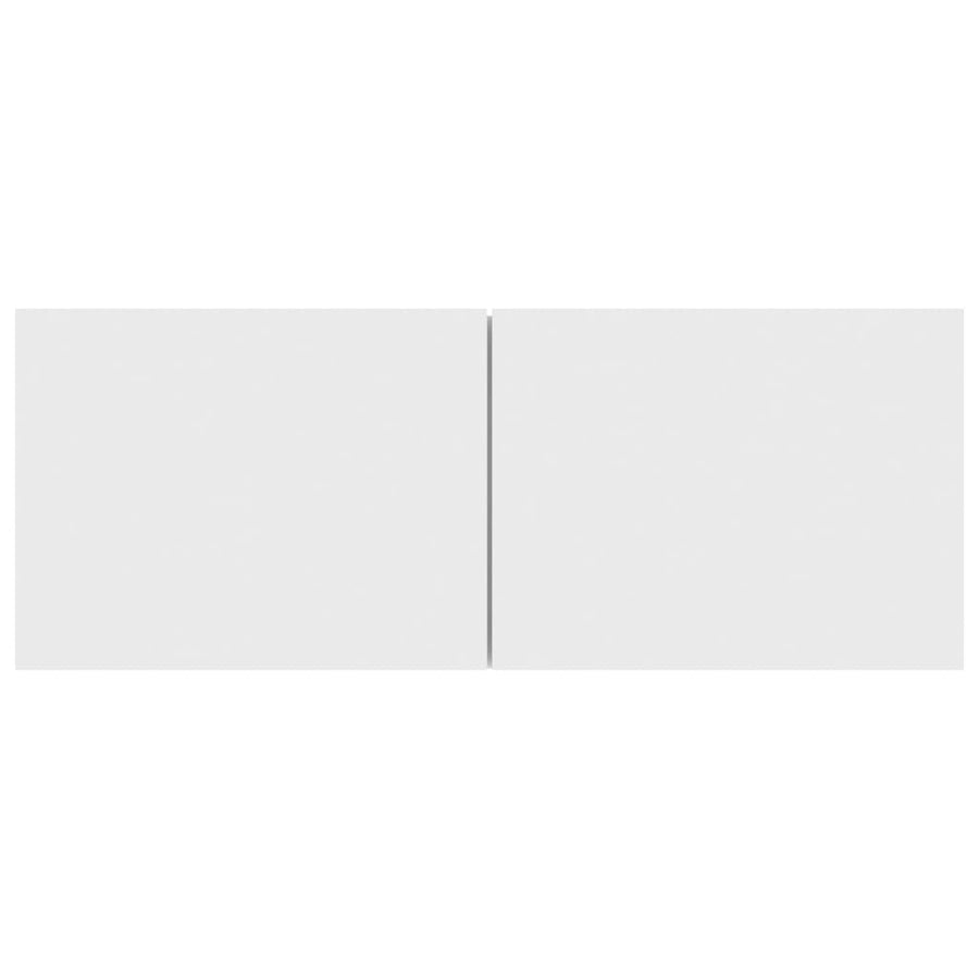 Tv-meubel 80x30x30 cm bewerkt hout wit 80 x 30 x 30 cm Wit