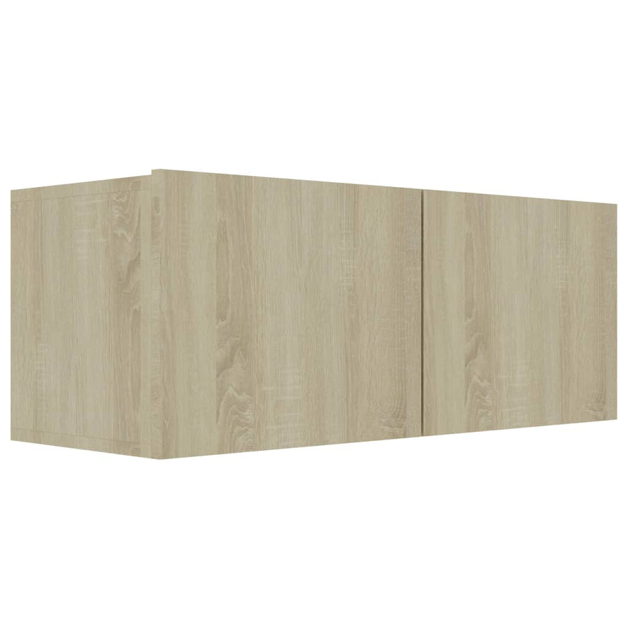 Tv-meubel 80x30x30 cm bewerkt hout sonoma eikenkleurig 80 x 30 x 30 cm Sonoma eiken