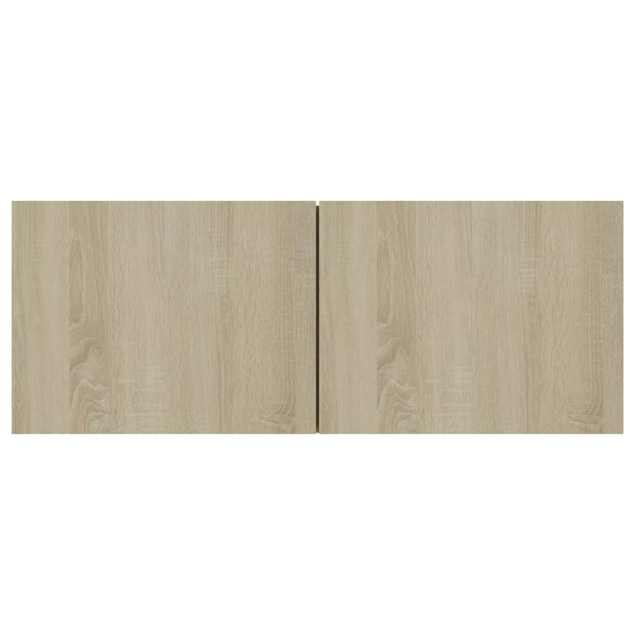 Tv-meubel 80x30x30 cm bewerkt hout sonoma eikenkleurig 80 x 30 x 30 cm Sonoma eiken