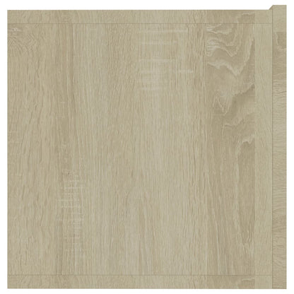 Tv-meubel 80x30x30 cm bewerkt hout sonoma eikenkleurig 80 x 30 x 30 cm Sonoma eiken