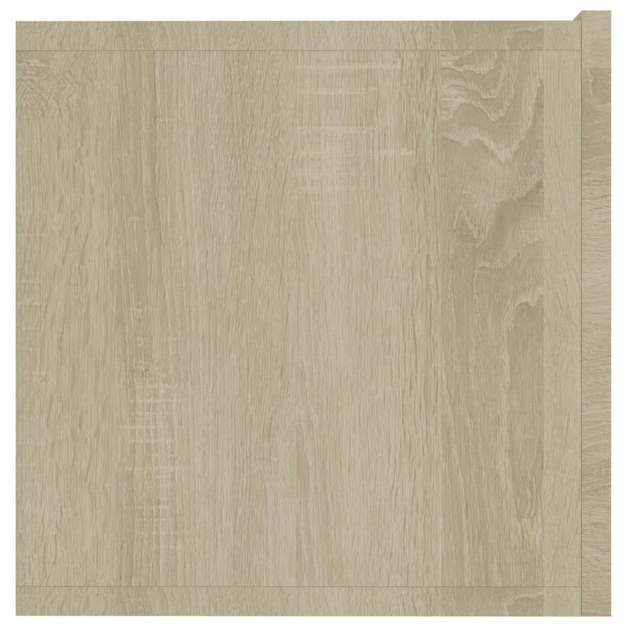 Tv-meubel 80x30x30 cm bewerkt hout sonoma eikenkleurig 80 x 30 x 30 cm Sonoma eiken