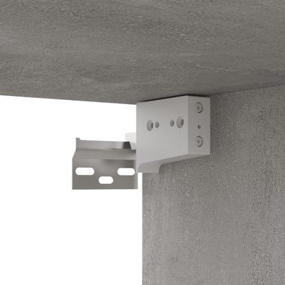 Tv-meubel 80x30x30 cm bewerkt hout betongrijs 80 x 30 x 30 cm Betongrijs