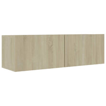 Tv-meubel 100x30x30 cm bewerkt hout sonoma eikenkleurig 100 x 30 x 30 cm Sonoma eiken