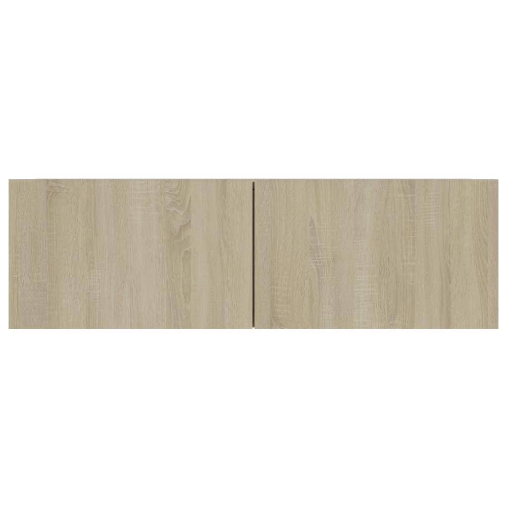 Tv-meubel 100x30x30 cm bewerkt hout sonoma eikenkleurig 100 x 30 x 30 cm Sonoma eiken