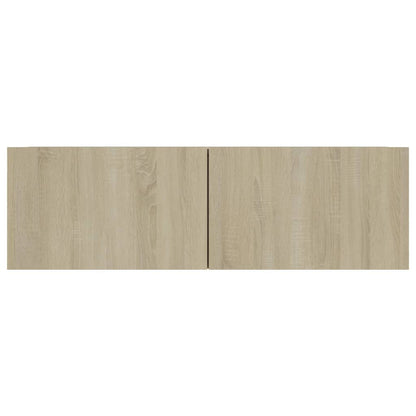 Tv-meubel 100x30x30 cm bewerkt hout sonoma eikenkleurig 100 x 30 x 30 cm Sonoma eiken