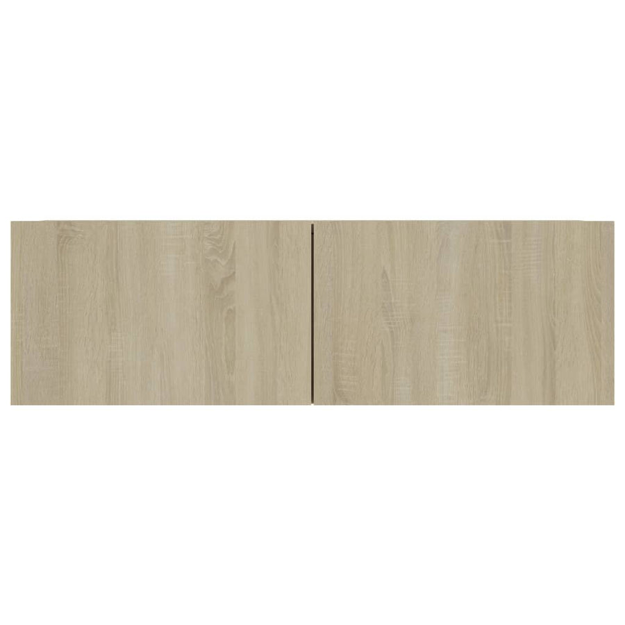 Tv-meubel 100x30x30 cm bewerkt hout sonoma eikenkleurig 100 x 30 x 30 cm Sonoma eiken