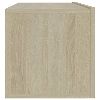 Tv-meubel 100x30x30 cm bewerkt hout sonoma eikenkleurig 100 x 30 x 30 cm Sonoma eiken