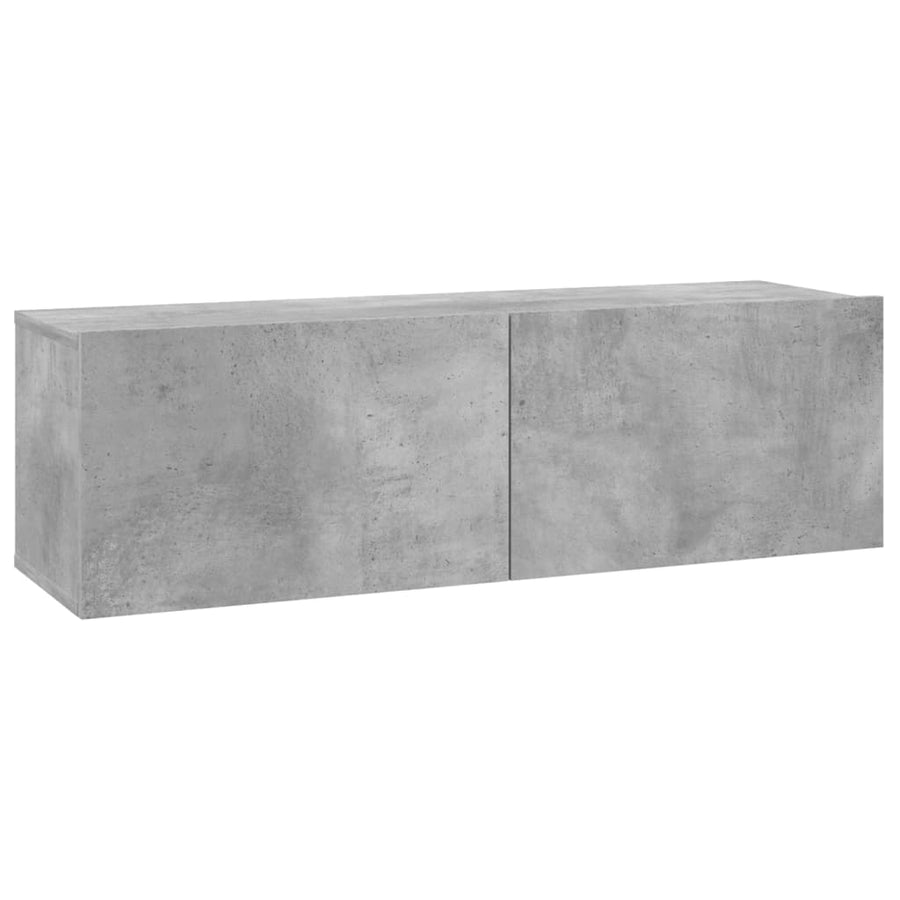 Tv-Meubel Bewerkt Hout 100 x 30 x 30 cm Betongrijs