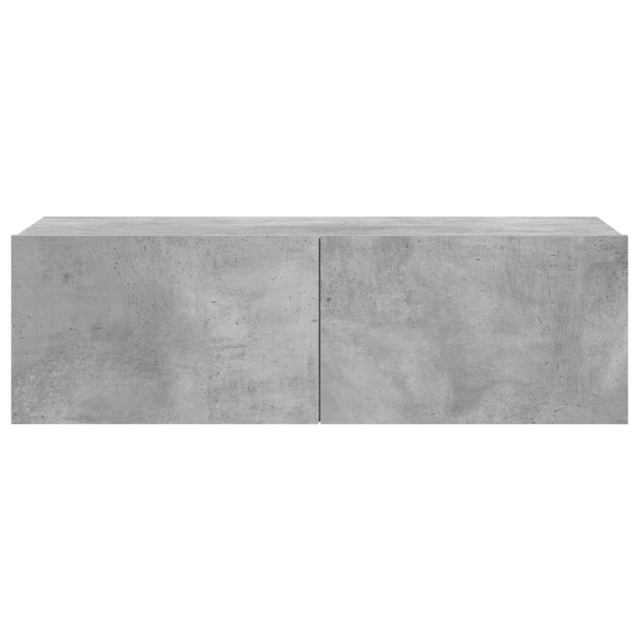 Tv-Meubel Bewerkt Hout 100 x 30 x 30 cm Betongrijs